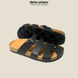 Thumbnail Dép Birken đế trấu nam nữ rọ chiến binh bít mũi Detaunisex - DETA41 3