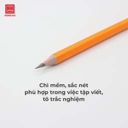 Thumbnail Bút chì gỗ 4B Hồng Hà ngòi mềm kèm đầu tẩy chì tiện lợi - 3553 3