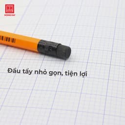 Thumbnail Bút chì gỗ 4B Hồng Hà ngòi mềm kèm đầu tẩy chì tiện lợi - 3553 4