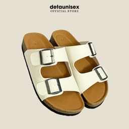 Thumbnail Dép Birken đế trấu quai ngang 2 khoá nam nữ thời trang DETAUNISEX - DETA21TD 3