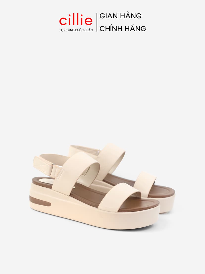 Ảnh Dép Sandal Bánh Mì Nữ Cillie Đế Cao 5cm Có Lớp Đệm Chân Mềm Mại Không Gây Đau Chân SD34 1