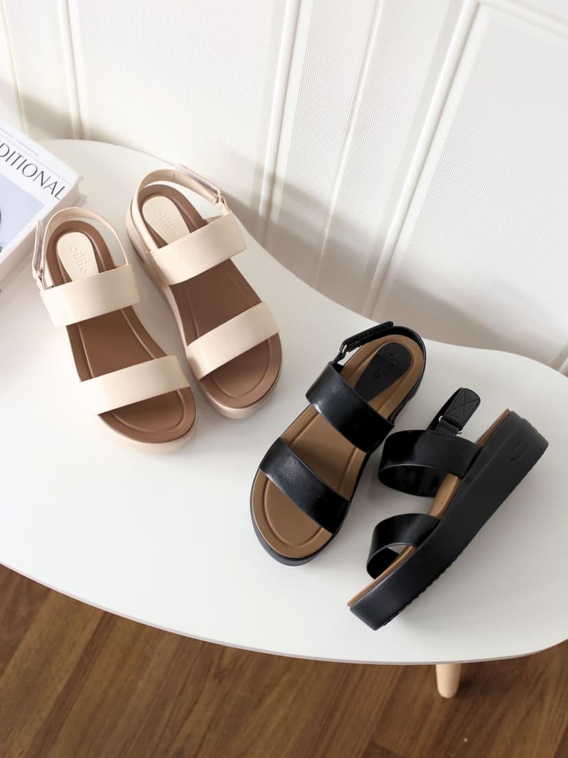 Ảnh Dép Sandal Bánh Mì Nữ Cillie Đế Cao 5cm Có Lớp Đệm Chân Mềm Mại Không Gây Đau Chân SD34 2