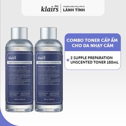 Thumbnail Combo 2 Nước hoa hồng Dear, Klairs Supple Preparation Unscented Toner 180ml 2