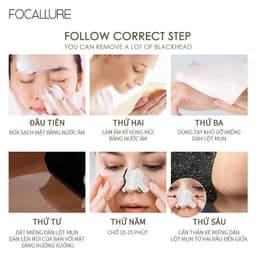 Thumbnail Miếng dán mũi lột mụn đầu đen FOCALLURE làm sạch sâu 1