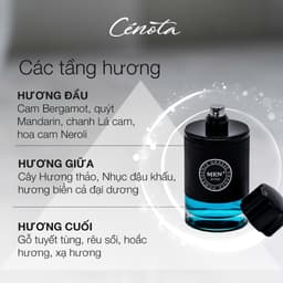 Thumbnail Nước Hoa Nam Cenota Men+ Sport, Chất Đàn Ông Mạnh Mẽ,Thể Thao Và Lịch Lãm, Thành Đạt 100ml 2