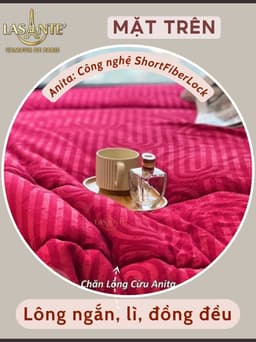 Thumbnail Chăn lông cừu đại hàn mùa đông Anita chính hãng Lasante  ấm áp siêu nhẹ 4,2 Kg 2m*2m3 2
