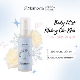 Thumbnail Body Mist Xịt Thơm Cơ Thể De Memoria Không Cồn Khô 50ml - Mùi #01 First Snow Hương Hoa Thanh Mát 1
