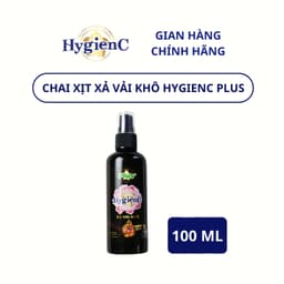 Thumbnail Chai Xịt Xả Vải Dạng Khô HygienC Plus 100ml/Chai Lưu Hương 24H - Xịt Thơm Quần Áo 2