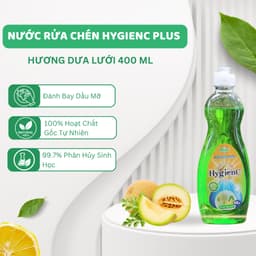 Thumbnail Combo 2: 1 Chai Xịt Xả Vải Khô 100ml + 1 Chai Nước Rửa Chén 400gr - HygienC Plus 4