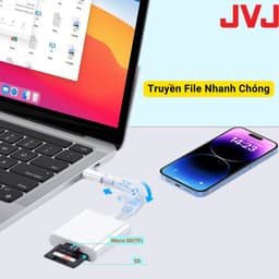 Thumbnail Đầu Đọc Thẻ Nhớ SD /TF 2 Trong 1 Dành Cho Điện Thoại IPh, Máy Tính Bảng IPa / Laptop Cổng To Ling 4