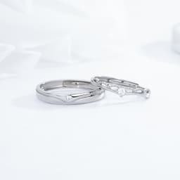 Thumbnail Nhẫn Đôi Bạc 925 HELINO vương miện đính đá cao cấp, Freesize Tùy Chỉnh ND05 3