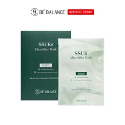 Thumbnail Mặt Nạ Vải Vi Sợi Be'Balance SSUK MICRO FIBER MASK Chiết Xuất 4 Loại Ngải Cứu kết hợp NMN và Cà Chua Xanh 1 Hộp 10 Miếng 2