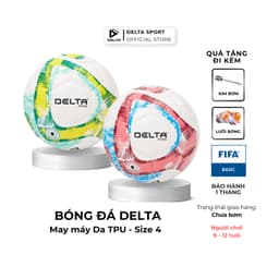 Thumbnail Bóng Đá DELTA CAMPO 4M Size 4 May Máy Da TPU Nhẹ Mềm Sân 5 Cỏ Nhân Tạo Bé Từ 9-12 Tuổi DELTACA05 1