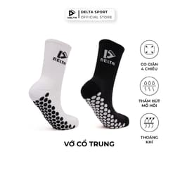 Thumbnail DELTA Vớ Tất Thể Thao Cổ Trung Nam Nữ Cao Cấp, Co Giãn 4 Chiều, Thoáng Khí, Thấm Hút Mồ Hôi SO007U0 1