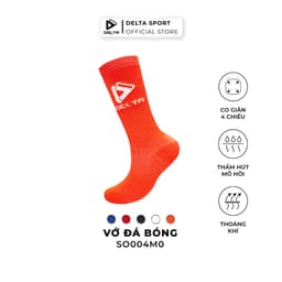 Thumbnail DELTA Vớ Bóng Đá Cổ Cao Cao Cấp, Co Giãn 4 Chiều, Thoáng Khí, Thấm Hút Mồ Hôi SO004M0 1