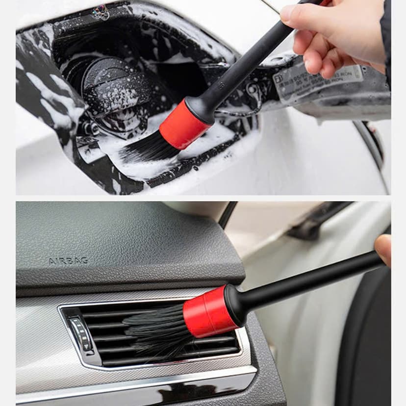 Ảnh 5 Chiếc Chổi Cọ Vệ Sinh Đa Năng Cọ Rửa Khoang Máy Nội Thất Mâm Lốp Xe Ô Tô Xe Máy Hãng Amalife 2