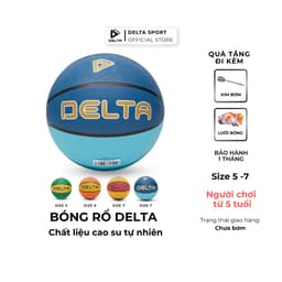 Thumbnail Bóng Rổ DELTA Size 5,6,7 Cao Su Bền Bỉ Nhiều Màu Siêu Bám Tay Cho Bé Từ 5 Tuổi DELTABR02 1