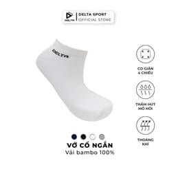 Thumbnail DELTA Vớ Thể Thao Cổ Ngắn Unisex Chất Cotton Cao Cấp Co Giãn 4 Chiều Thoáng Khí Thấm Hút Tốt SO001U0 1