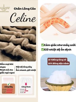 Thumbnail Chăn Lông Cáo Lasante Celine 5kg - 2mx2m3 Lông Mịn Cao Cấp Cho Mùa Đông Đại Hàn 1