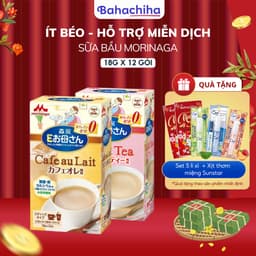 Thumbnail Sữa bầu MORINAGA nội địa Nhật Bản Bahachiha, sữa bầu Nhật 3 vị matcha trà sữa cafe cung cấp dinh dưỡng cho mẹ bầu 1