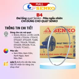 Thumbnail Đai lồng quạt Senko B3, B4, B5 - Giao màu ngẫu nhiên - Hàng chính hãng 2