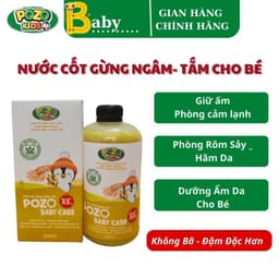 Thumbnail Nước Cốt Gừng Tràm Khuynh Diệp Ngâm Chân, Tắm Bé Pozo Baby Care Hỗ Trợ Giúp Giữ Ấm, Phòng Cảm Cho Bé 500ml 1