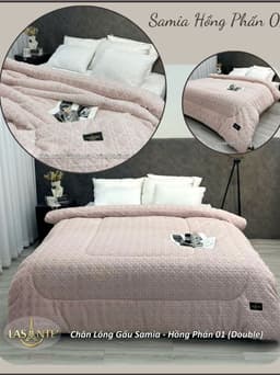Thumbnail Chăn lông tuyết gấu mùa đông đại hàn Double 5Kg Lasante ấm áp 2m1*2m4 4