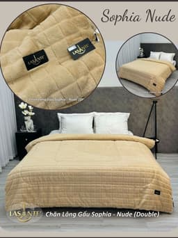 Thumbnail Chăn lông tuyết gấu mùa đông đại hàn Double 5Kg Lasante ấm áp 2m1*2m4 3