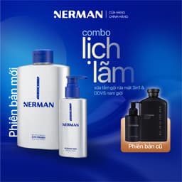 Thumbnail Combo lịch lãm Nerman - Sữa tắm gội cho nam 350ml & Dung dịch vệ sinh nam giới 100ml 1
