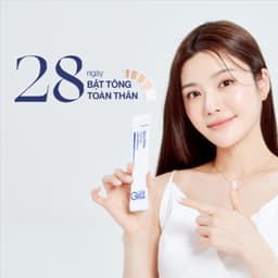 Thumbnail Bột ngậm trắng da Glutathione C ngậm dưới lưỡi Gilla giúp mờ sạm nám, tăng đàn hồi 30 gói 3