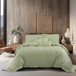 Thumbnail Bộ Ga kèm Vỏ chăn Akemi Cotton Select Affinity v2, gồm 6 món (King/Queen) 2
