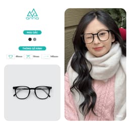 Thumbnail Gọng kính chính hãng ANNA thiết kế dáng vuông kết hợp kim loại và nhựa 400NA038 2