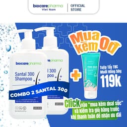 Thumbnail Dầu Gội Dược liệu BIO CARE PHARMA giảm gàu , nấm ngứa da đầu Santal 300 Shampoo 200ml 2