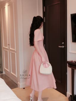 Thumbnail LEILA CLOSET | Đầm thiết kế Vella cổ tim, tay chuông, chiết eo, xoè dài 1
