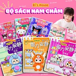 Thumbnail Combo 6 Cuốn Tranh Nam Châm Bóc Dán Chủ Đề Kuromi Và Các Nhân Vật Hoạt Hình Dễ Thương 1