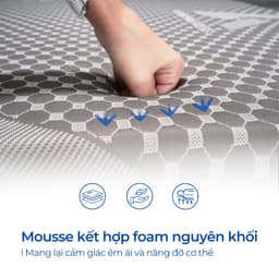 Thumbnail Nệm Foam Aroma Luxury Gấp 3, Êm Ái, Đàn Hồi, Chính Hãng, Bảo Hành 10 năm 3