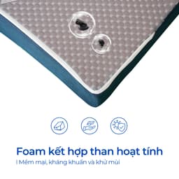 Thumbnail Nệm Aroma Super Foam, Nệm Foam Hoạt Tính Aroma,Hỗ Trợ Nâng Đỡ Xương Khớp, Chính Hãng, Bảo Hành 10 năm 3
