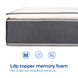 Thumbnail Nệm Lò Xo Túi  Độc Lập Aroma Cool Coil 3 Viền - Êm Ái, Hạn Chế Tiếng Ồn, Giúp Nâng Đỡ Cơ Thể - Bảo Hành 10 Năm 3