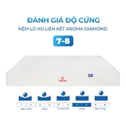 Thumbnail Nệm Lò Xo Liên Kết Aroma Diamond, Nâng Đỡ Cơ Thể Hoàn Hảo, Chính Hãng, Bảo Hành 5 năm 4