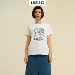 Thumbnail Áo Thun Nữ Couple TX In Hình Mèo Love Cat 100% Coton WTS 2417 4