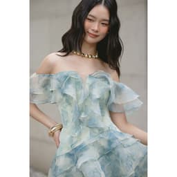 Thumbnail OLV - Đầm kiểu trễ vai dáng xòe Ianthe Fleur Dress 3