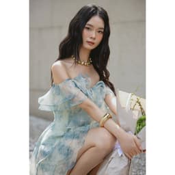 Thumbnail OLV - Đầm kiểu trễ vai dáng xòe Ianthe Fleur Dress 4