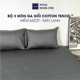 Thumbnail Set 3 món ga gối lụa Cotton Tencel tự nhiên (Châu Âu) 60S Changmi Bedding siêu mềm mượt và mát lạnh 1