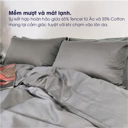 Thumbnail Set 3 món ga gối lụa Cotton Tencel tự nhiên (Châu Âu) 60S Changmi Bedding siêu mềm mượt và mát lạnh 2