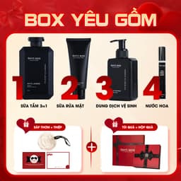 Thumbnail Quà tặng Valentine - Sữa tắm gội 3in1 350ml & Dung dịch vệ sinh 120ml & Sữa rửa mặt 100ml & Nước hoa nam 10ml RHYS MAN 1