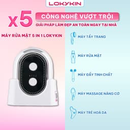 Thumbnail Máy rửa mặt, di tinh chất 5in1 Lescolton Lokykin kiêm nâng cơ EMS, trẻ hóa da ánh sáng Photon, tẩy trang, massage mặt 2
