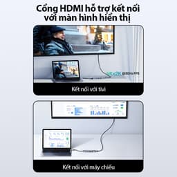Thumbnail HUB USB-C Chuyển Đổi Đa Năng 5 In 1 ROBOT HT350 Hỗ Trợ Sạc Nhanh PD100W Cổng HDMI, USB 3.0 Và 2 Cổng USB 2.0 1