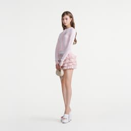 Thumbnail Dear José - Áo dệt kim Cardigan viền ren Sakura 2