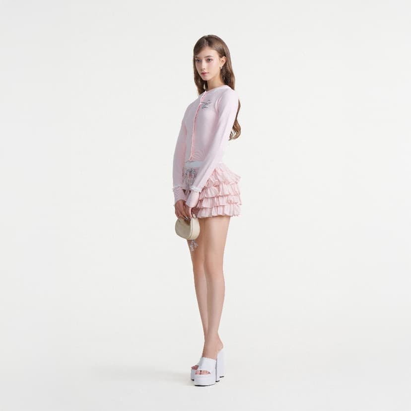 Ảnh Dear José - Áo dệt kim Cardigan viền ren Sakura 2