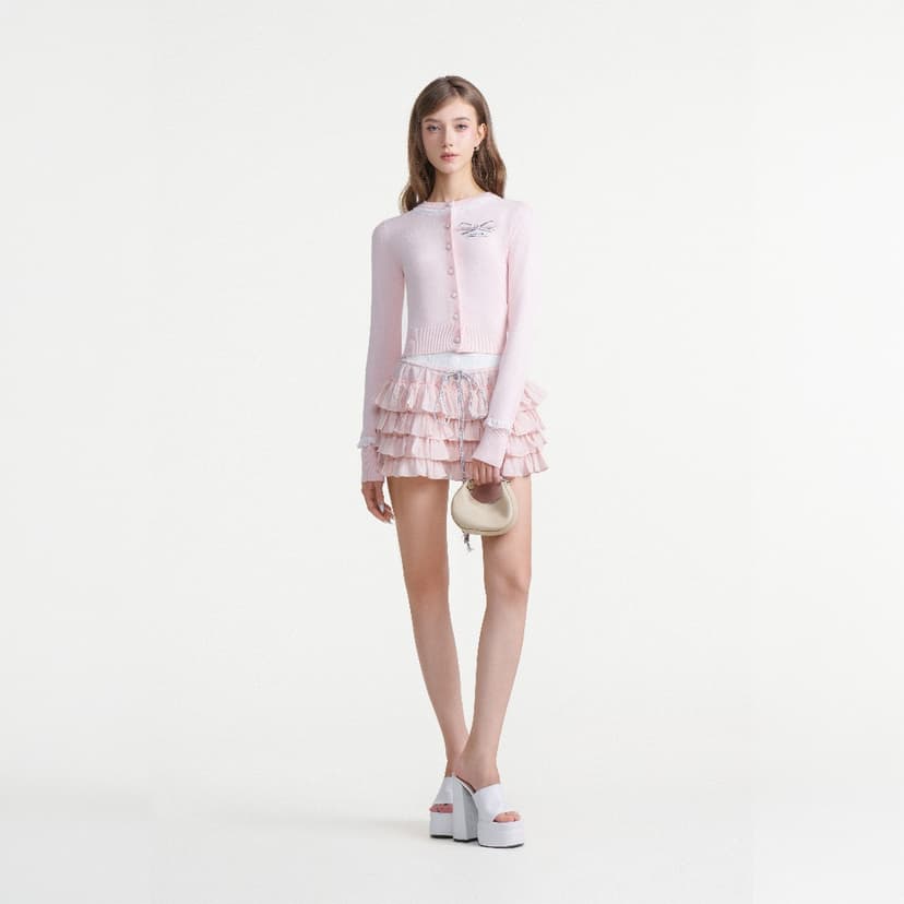 Ảnh Dear José - Áo dệt kim Cardigan viền ren Sakura 1